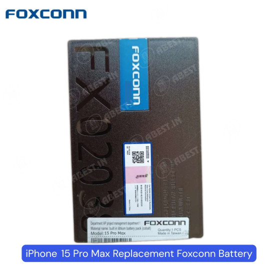 Foxconn Replacement Battery for iPhone 15 Pro Max - High Capacity